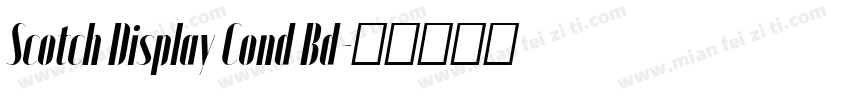 Scotch Display Cond Bd字体转换